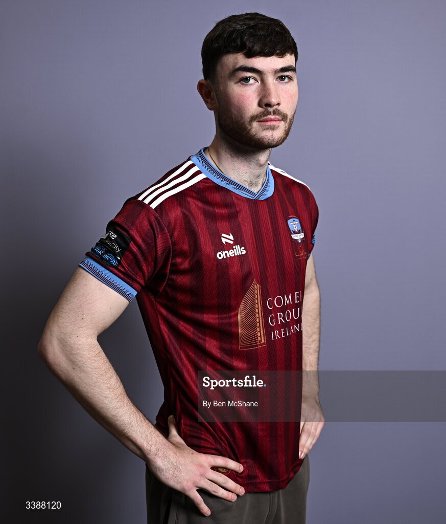 11 March 2026; Connor Barratt during a Galway United squad portraits session at Diligent Headquarters in Galway. Photo by Ben McShane/Sportsfile