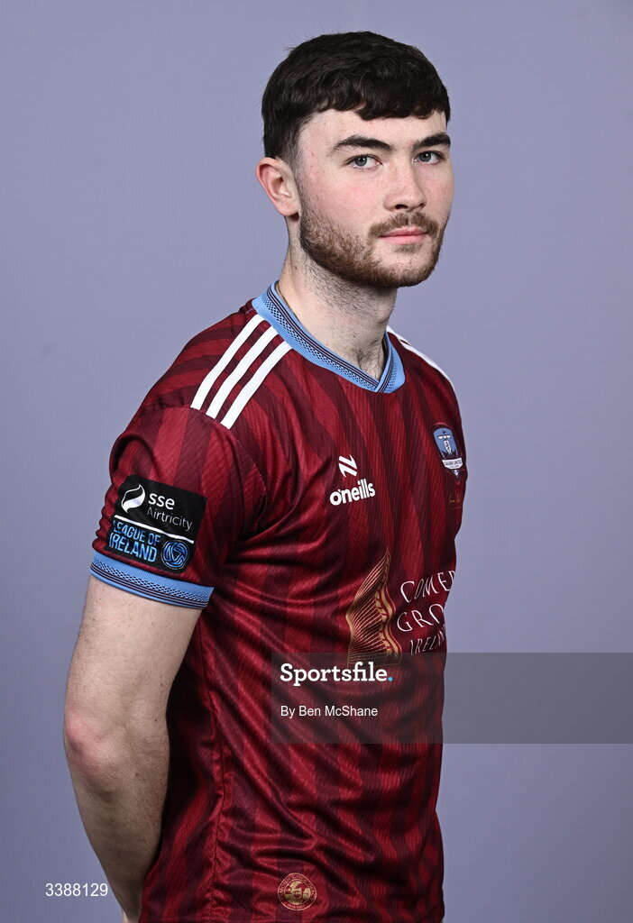 11 March 2026; Connor Barratt during a Galway United squad portraits session at Diligent Headquarters in Galway. Photo by Ben McShane/Sportsfile