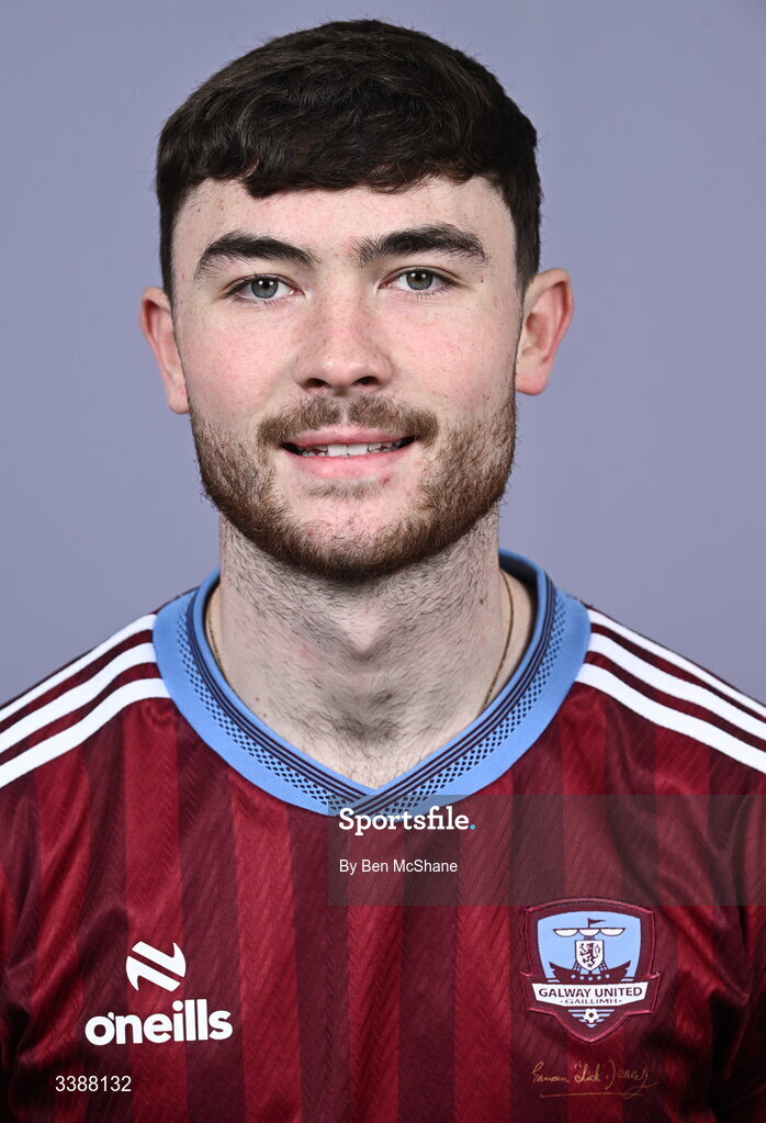 11 March 2026; Connor Barratt during a Galway United squad portraits session at Diligent Headquarters in Galway. Photo by Ben McShane/Sportsfile
