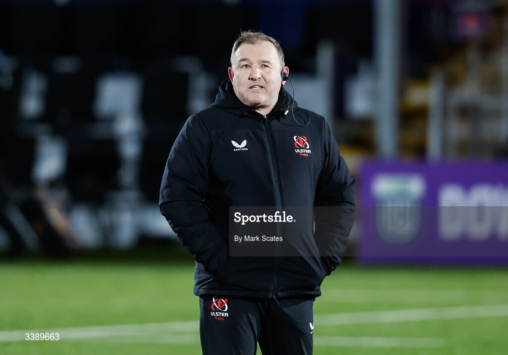 13 March 2026; Ulster head coach Richie Murphy before the United Rugby Championship match between Edinburgh and Ulster at Hive Stadium in Edinburgh, Scotland. Photo by Mark Scates/Sportsfile