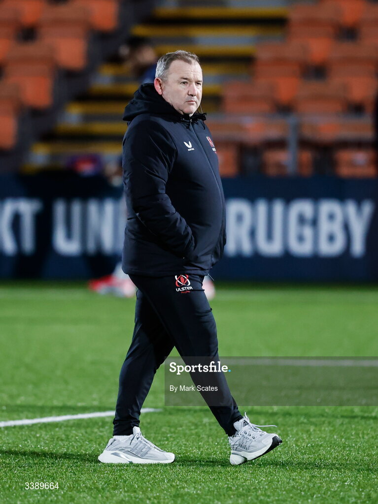 13 March 2026; Ulster head coach Richie Murphy before the United Rugby Championship match between Edinburgh and Ulster at Hive Stadium in Edinburgh, Scotland. Photo by Mark Scates/Sportsfile