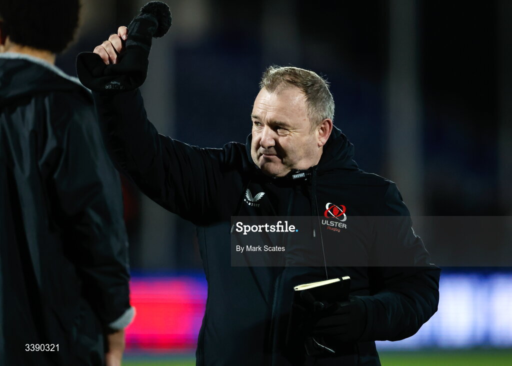 13 March 2026; Ulster head coach Richie Murphy after the United Rugby Championship match between Edinburgh and Ulster at Hive Stadium in Edinburgh, Scotland. Photo by Mark Scates/Sportsfile
