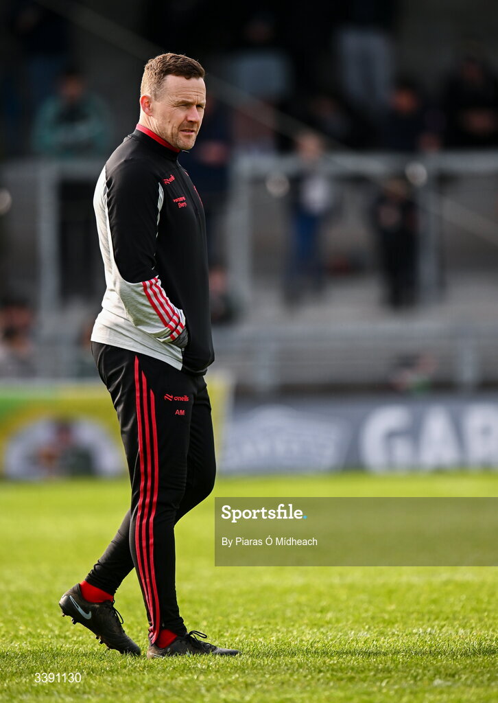 14 March 2026; Mayo manager Andy Moran before the Allianz Football League Division 1 match between Kerry and Mayo at Austin Stack Park in Tralee, Kerry. Photo by Piaras Ó Mídheach/Sportsfile