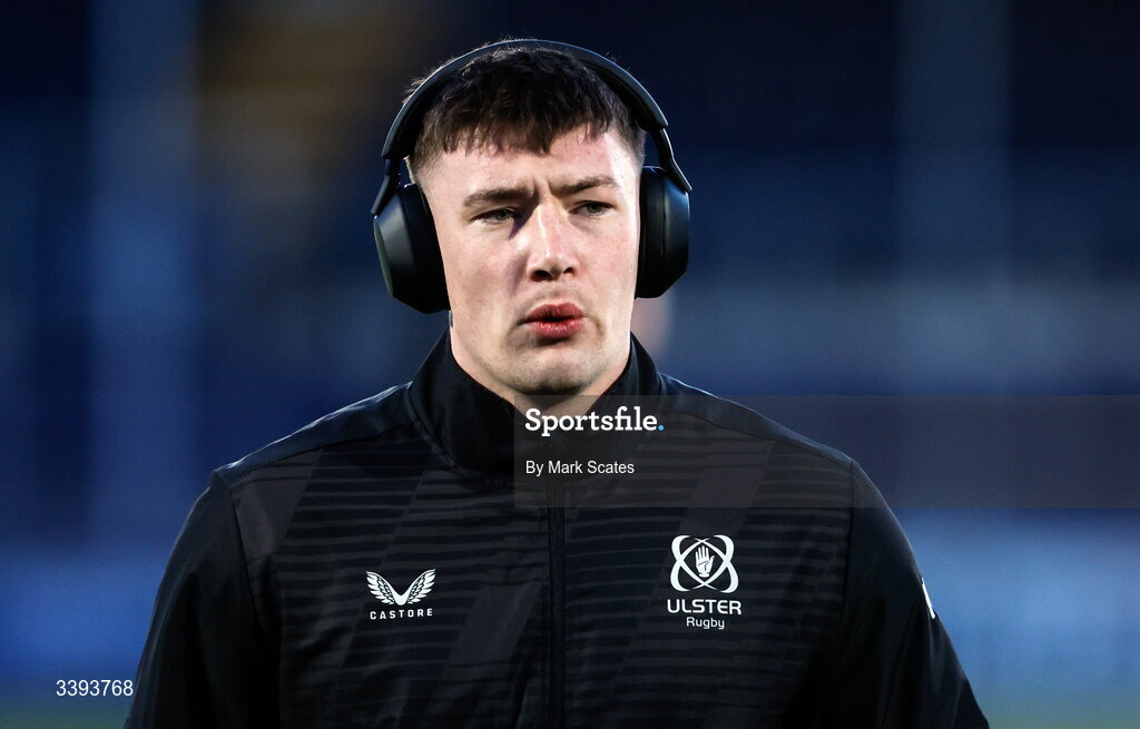 13 March 2026; Harry Sheridan of Ulster before the United Rugby Championship match between Edinburgh and Ulster at Hive Stadium in Edinburgh, Scotland. Photo by Mark Scates/Sportsfile