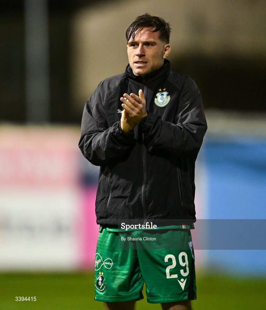 16 March 2026; Jack Byrne of Shamrock Rovers after the SSE Airtricity Men's Premier Division match between Drogheda United and Shamrock Rovers at Sullivan & Lambe Park in Drogheda, Louth. Photo by Shauna Clinton/Sportsfile