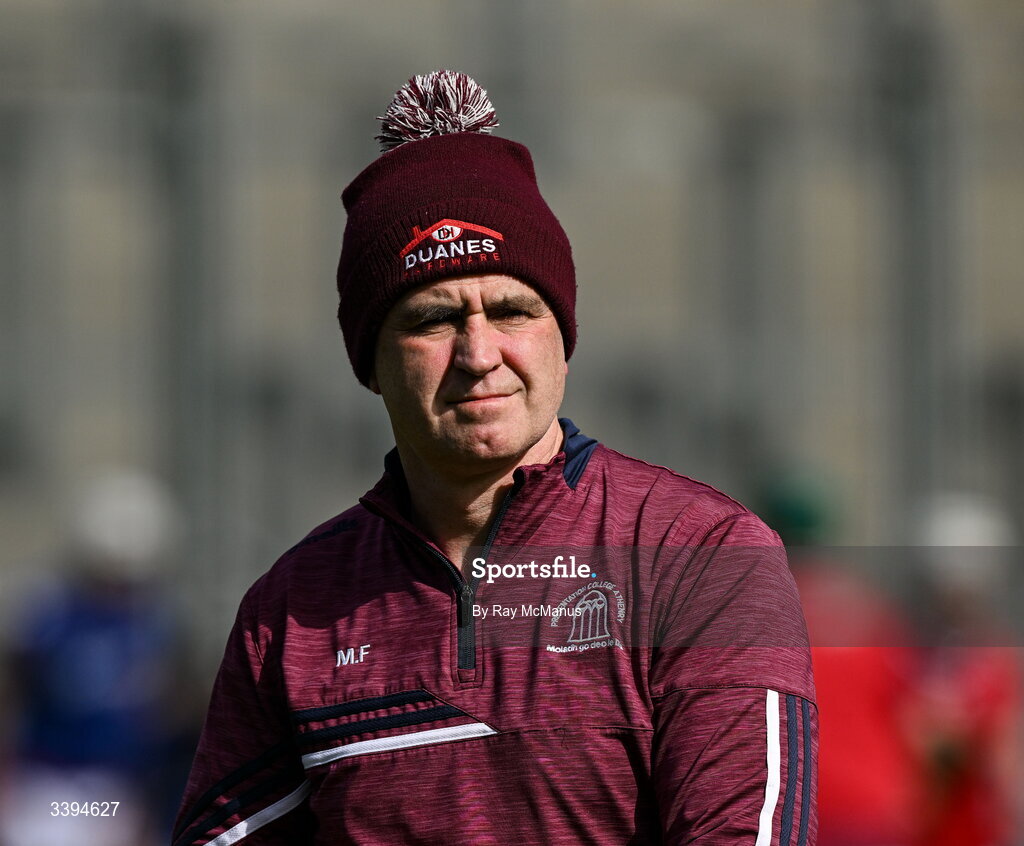 17 March 2026; Athenry manager Michael Finn before the Masita GAA Post Primary Schools Croke Cup final match between Presentation College Athenry, Galway, and St Kieran's College, Kilkenny, at Croke Park in Dublin. Photo by Ray McManus/Sportsfile