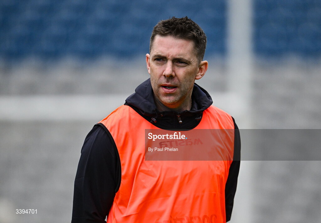 17 March 2026; Tralee CBS joint manager Marc Ó Sé before the Masita GAA Post Primary Schools Hogan Cup final match between Coláiste Mhuire Mullingar, Westmeath, and Tralee CBS, Kerry, at Croke Park in Dublin. Photo by Paul Phelan/Sportsfile