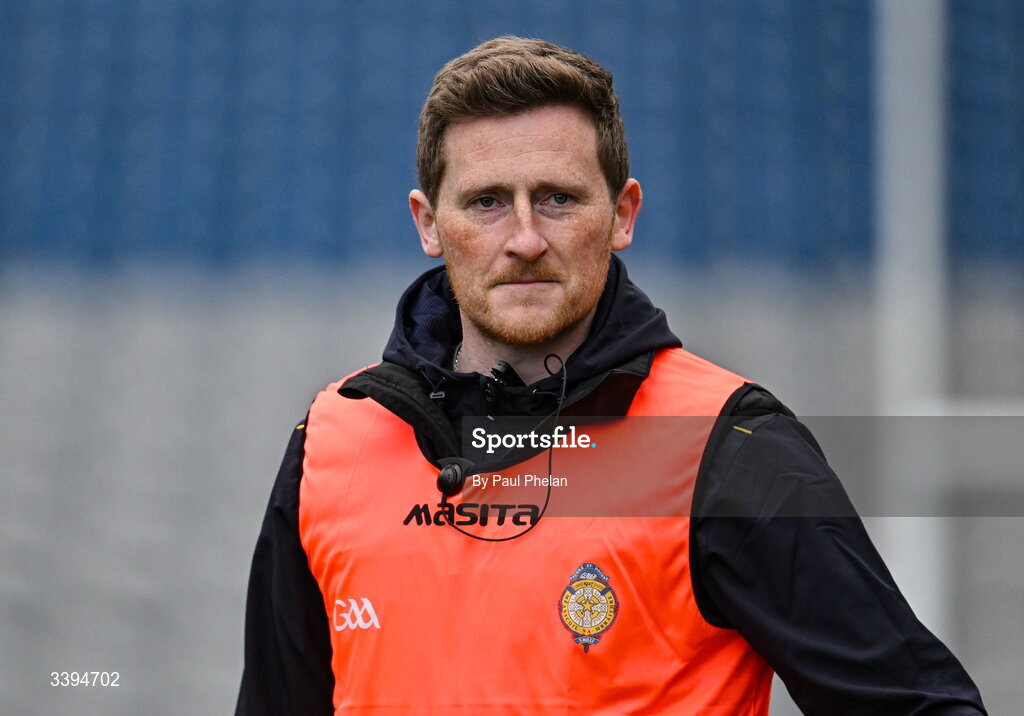 17 March 2026; Tralee CBS joint manager Liam O’Sullivan before the Masita GAA Post Primary Schools Hogan Cup final match between Coláiste Mhuire Mullingar, Westmeath, and Tralee CBS, Kerry, at Croke Park in Dublin. Photo by Paul Phelan/Sportsfile