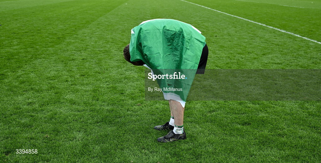 17 March 2026; Ben Sheerin of Coláiste Mhuire, Mullingar, sheds tears as he celebrates after the Masita GAA Post Primary Schools Hogan Cup final match between Coláiste Mhuire Mullingar, Westmeath, and Tralee CBS, Kerry,  at Croke Park in Dublin. Photo by Ray McManus/Sportsfile