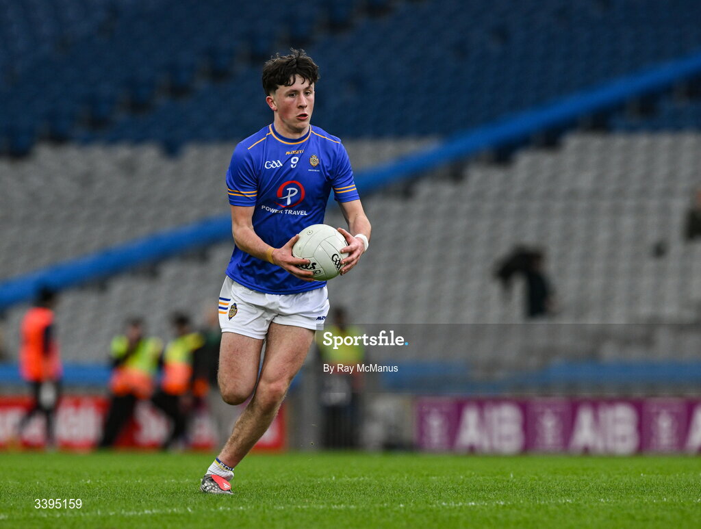 17 March 2026; Cian McKenna of Tralee CBS during the Masita GAA Post Primary Schools Hogan Cup final match between Coláiste Mhuire Mullingar, Westmeath, and Tralee CBS, Kerry,  at Croke Park in Dublin. Photo by Ray McManus/Sportsfile