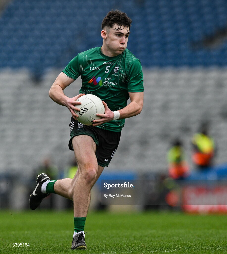 17 March 2026; Michael Weir of Coláiste Mhuire, Mullingar, during the Masita GAA Post Primary Schools Hogan Cup final match between Coláiste Mhuire Mullingar, Westmeath, and Tralee CBS, Kerry,  at Croke Park in Dublin. Photo by Ray McManus/Sportsfile