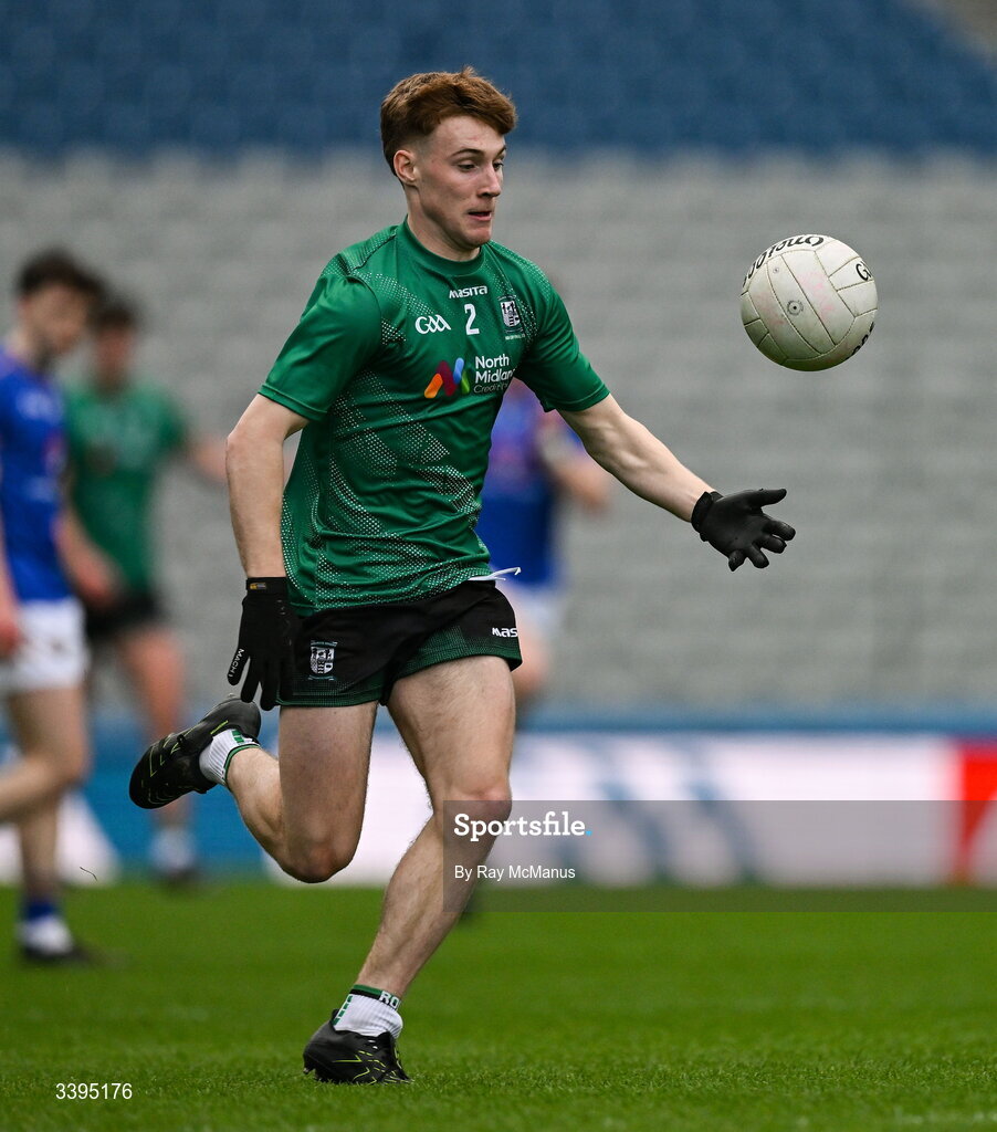 17 March 2026; Ben Sheerin of Coláiste Mhuire, Mullingar, during the Masita GAA Post Primary Schools Hogan Cup final match between Coláiste Mhuire Mullingar, Westmeath, and Tralee CBS, Kerry,  at Croke Park in Dublin. Photo by Ray McManus/Sportsfile