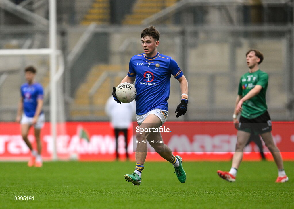 17 March 2026; Mikey Corridon of Tralee CBS during the Masita GAA Post Primary Schools Hogan Cup final match between Coláiste Mhuire Mullingar, Westmeath, and Tralee CBS, Kerry, at Croke Park in Dublin. Photo by Paul Phelan/Sportsfile