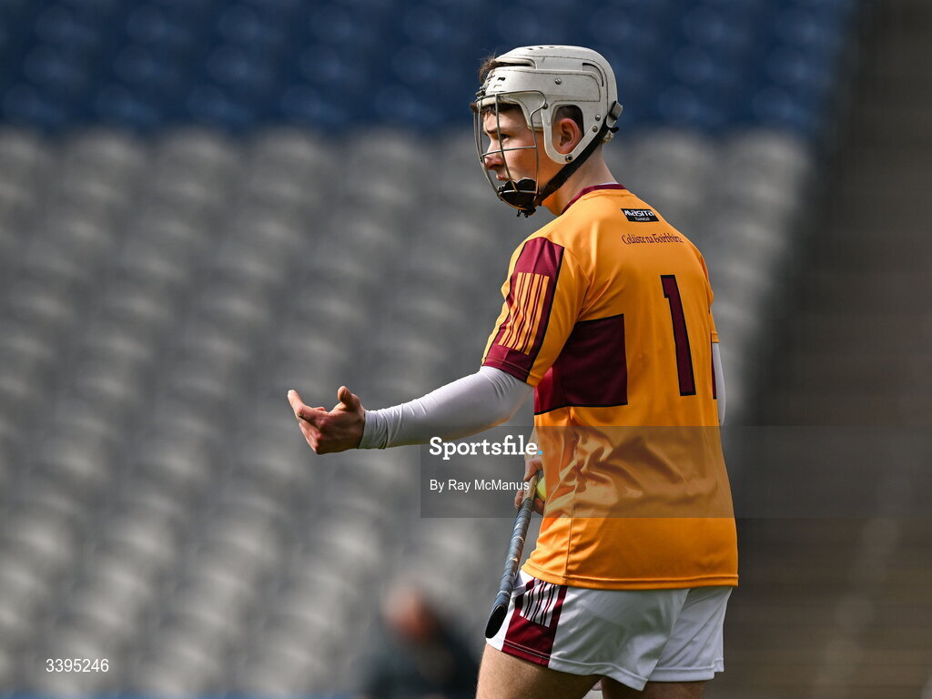 17 March 2026; Athenry goalkeeper Cathal Mannion during the Masita GAA Post Primary Schools Croke Cup final match between Presentation College Athenry, Galway, and St Kieran's College, Kilkenny, at Croke Park in Dublin. Photo by Ray McManus/Sportsfile