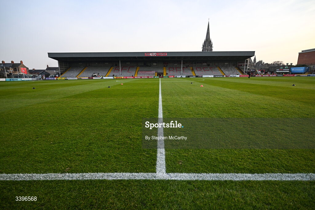 20 March 2026; A general view of Dalymount Park before the SSE Airtricity Men's Premier Division match between Bohemians and Dundalk at Dalymount Park in Dublin. Photo by Stephen McCarthy/Sportsfile