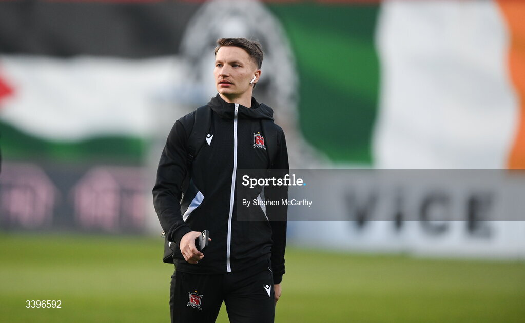 20 March 2026; John Ross Wilson of Dundalk before the SSE Airtricity Men's Premier Division match between Bohemians and Dundalk at Dalymount Park in Dublin. Photo by Stephen McCarthy/Sportsfile