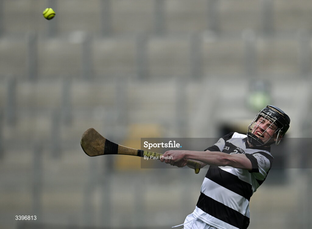 17 March 2026; Brian Hickey of St Kieran's College shoots during the Masita GAA Post Primary Schools Croke Cup final match between Presentation College Athenry, Galway, and St Kieran's College, Kilkenny, at Croke Park in Dublin. Photo by Paul Phelan/Sportsfile