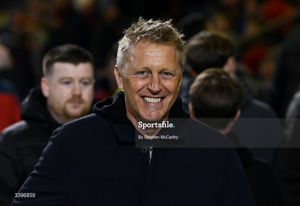 20 March 2026; Republic of Ireland head coach Heimir Hallgrimsson aarives for the SSE Airtricity Men's Premier Division match between Bohemians and Dundalk at Dalymount Park in Dublin. Photo by Stephen McCarthy/Sportsfile