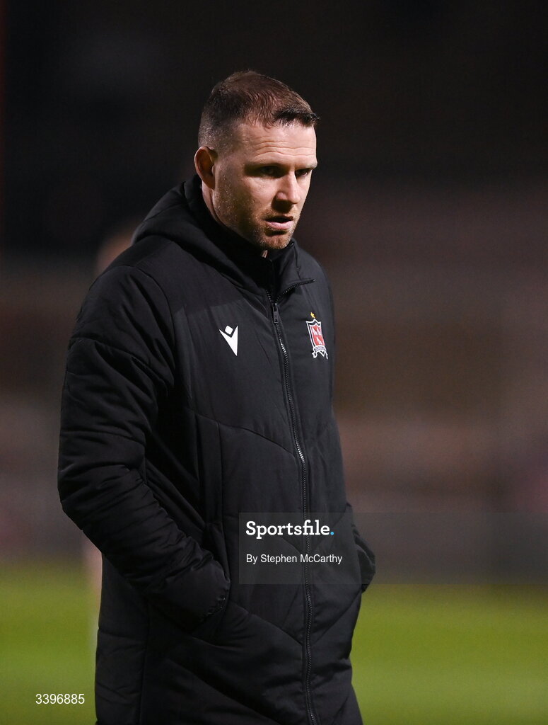20 March 2026; Dundalk manager Ciaran Kilduff before the SSE Airtricity Men's Premier Division match between Bohemians and Dundalk at Dalymount Park in Dublin. Photo by Stephen McCarthy/Sportsfile