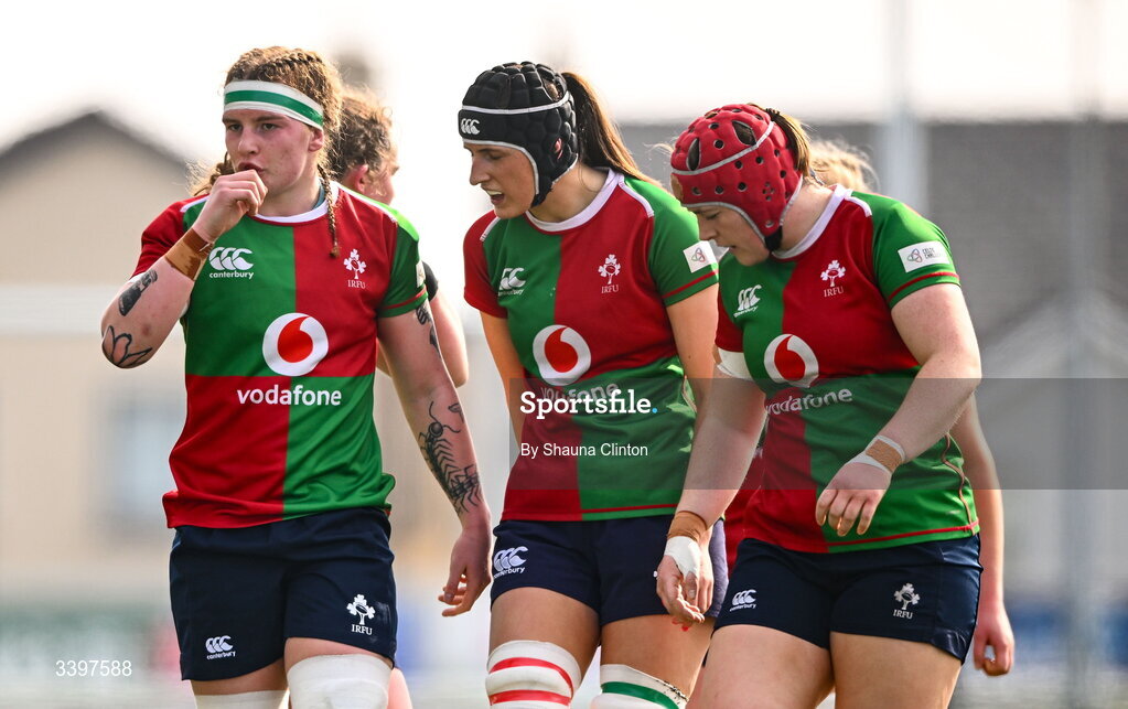 21 March 2026; / during the Celtic Challenge semi-final match between Clovers and Gwalia Lightning at Dexcom Stadium in Galway. Photo by Shauna Clinton/Sportsfile