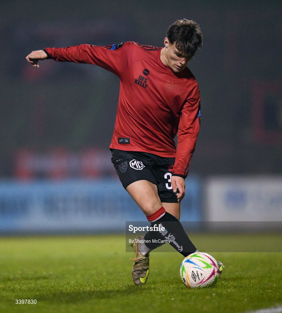 20 March 2026; Markuss Strods of Bohemians during the SSE Airtricity Men's Premier Division match between Bohemians and Dundalk at Dalymount Park in Dublin. Photo by Stephen McCarthy/Sportsfile
