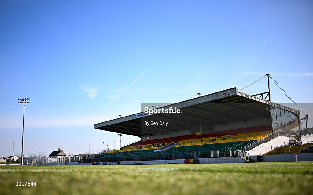 21 March 2026; A general view inside the stadium before the Allianz Hurling League Division 1B match between Carlow and Dublin at Netwatch Cullen Park in Carlow. Photo by Seb Daly/Sportsfile