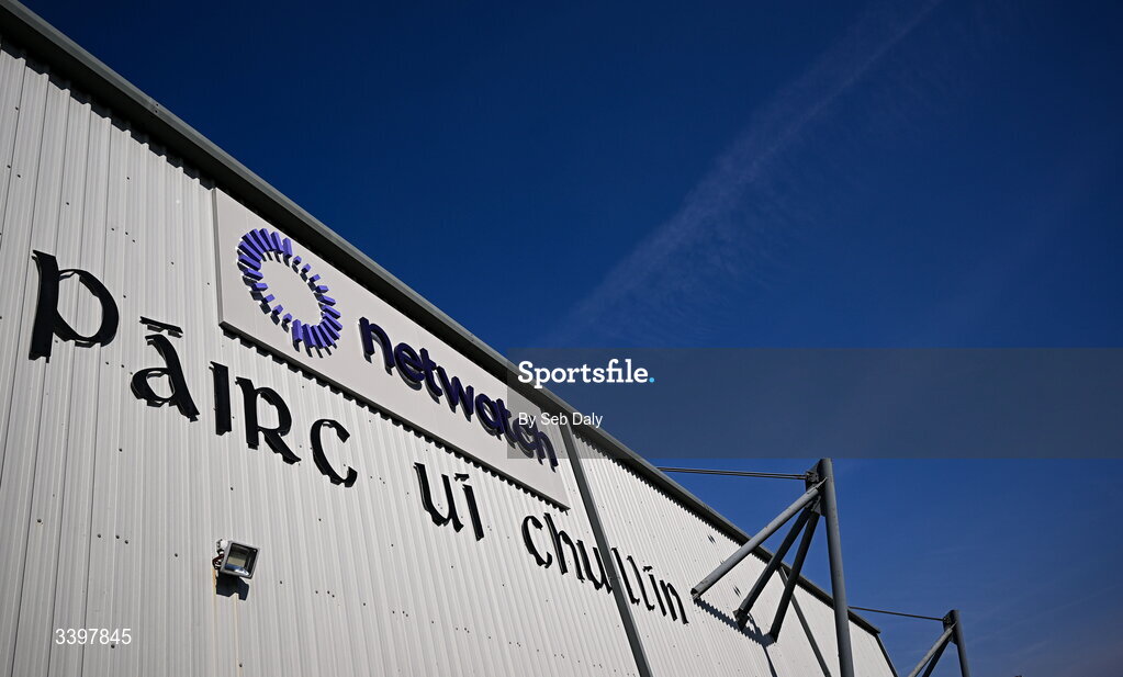 21 March 2026; A general view outside of the stadium before the Allianz Hurling League Division 1B match between Carlow and Dublin at Netwatch Cullen Park in Carlow. Photo by Seb Daly/Sportsfile