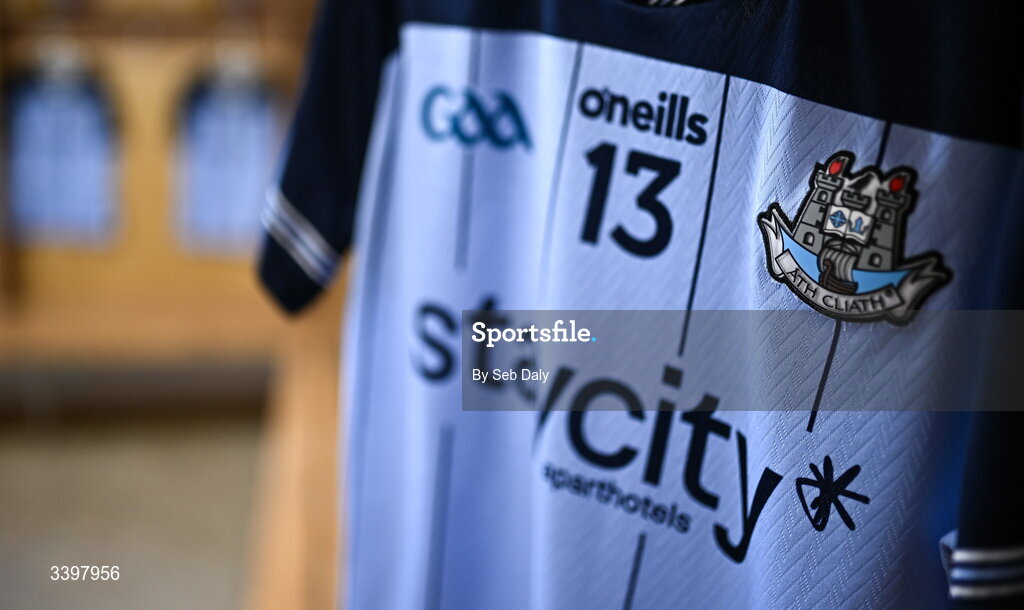 21 March 2026; The jersey of Dublin's Dara Purcell before the Allianz Hurling League Division 1B match between Carlow and Dublin at Netwatch Cullen Park in Carlow. Photo by Seb Daly/Sportsfile