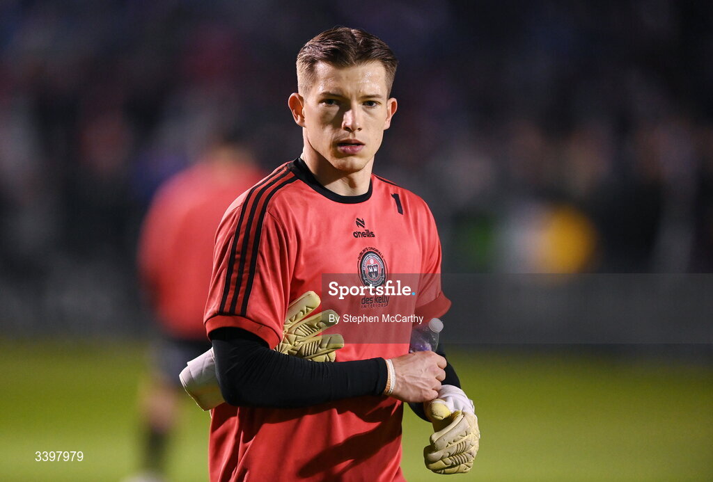 20 March 2026; Bohemians goalkeeper Kacper Chorazka before the SSE Airtricity Men's Premier Division match between Bohemians and Dundalk at Dalymount Park in Dublin. Photo by Stephen McCarthy/Sportsfile