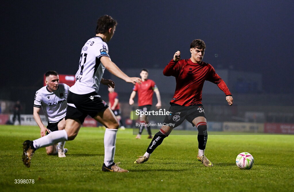 20 March 2026; Markuss Strods of Bohemians during the SSE Airtricity Men's Premier Division match between Bohemians and Dundalk at Dalymount Park in Dublin. Photo by Stephen McCarthy/Sportsfile