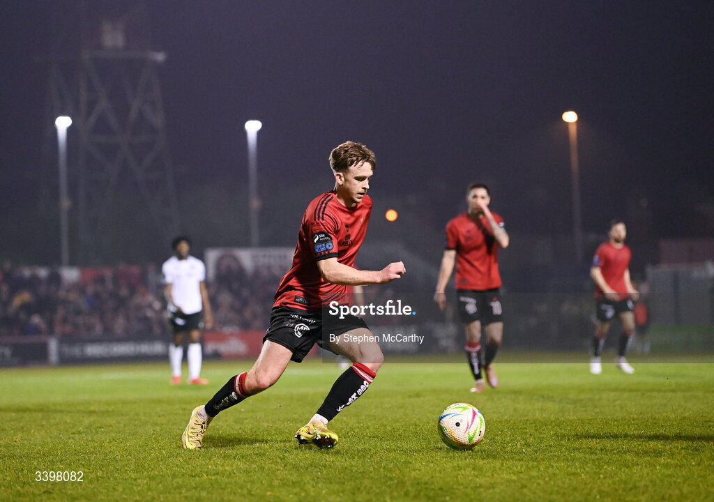 20 March 2026; Darragh Power of Bohemians during the SSE Airtricity Men's Premier Division match between Bohemians and Dundalk at Dalymount Park in Dublin. Photo by Stephen McCarthy/Sportsfile