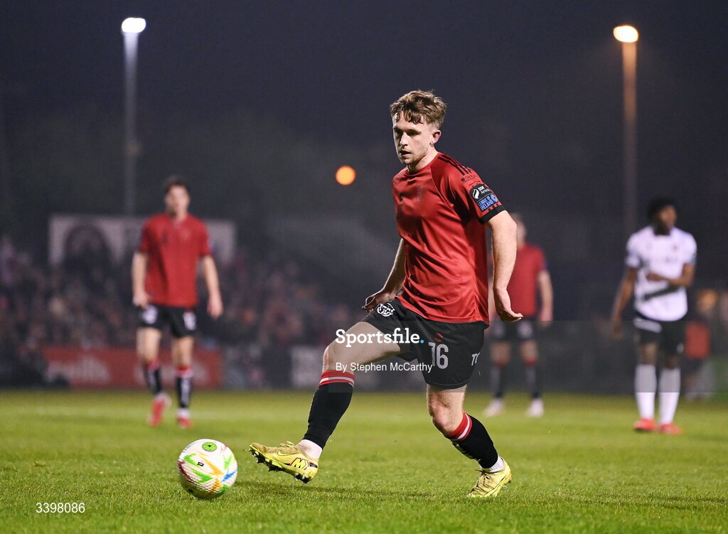 20 March 2026; Darragh Power of Bohemians during the SSE Airtricity Men's Premier Division match between Bohemians and Dundalk at Dalymount Park in Dublin. Photo by Stephen McCarthy/Sportsfile