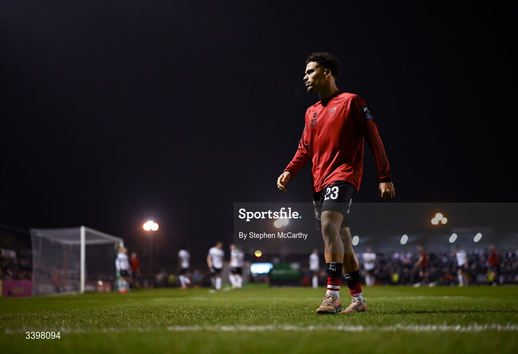 20 March 2026; Zane Myers of Bohemians during the SSE Airtricity Men's Premier Division match between Bohemians and Dundalk at Dalymount Park in Dublin. Photo by Stephen McCarthy/Sportsfile