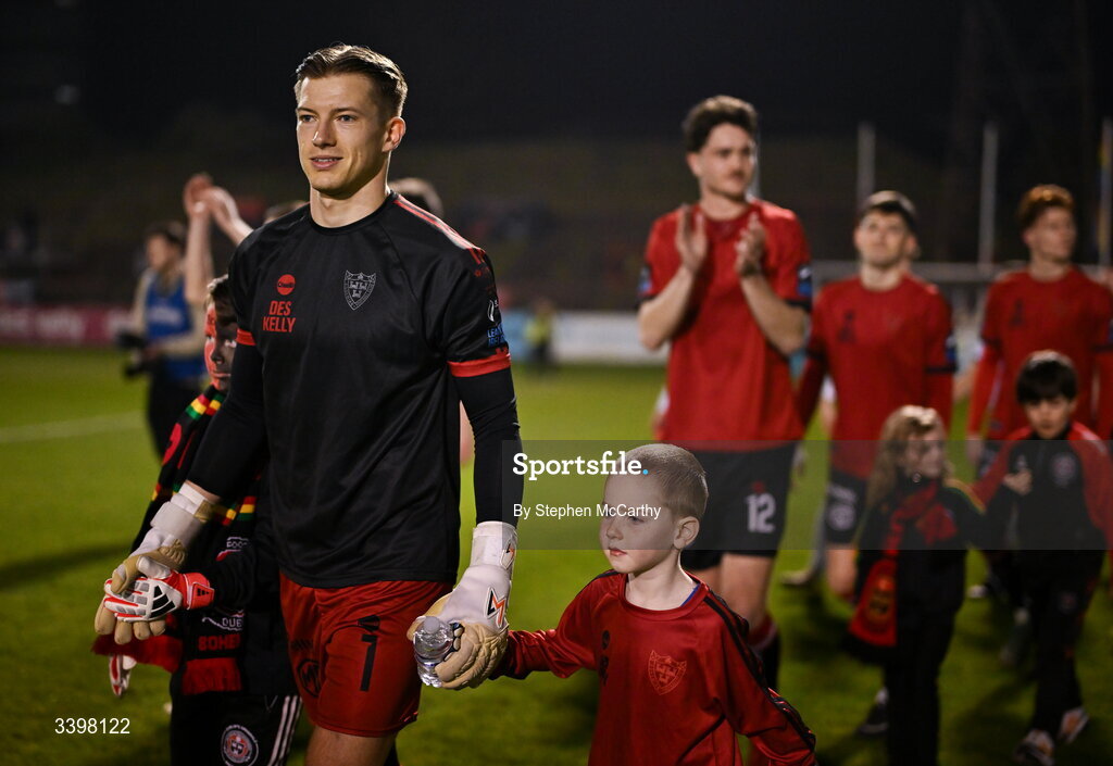 20 March 2026; Bohemians goalkeeper Kacper Chorazka before the SSE Airtricity Men's Premier Division match between Bohemians and Dundalk at Dalymount Park in Dublin. Photo by Stephen McCarthy/Sportsfile