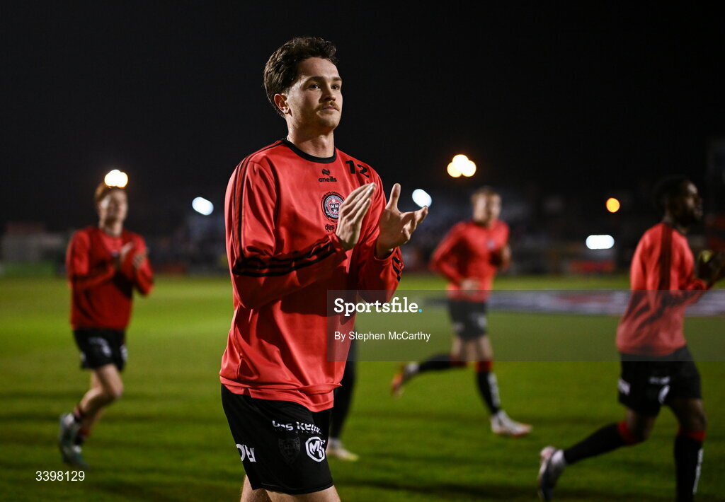 20 March 2026; Patrick Hickey of Bohemians before the SSE Airtricity Men's Premier Division match between Bohemians and Dundalk at Dalymount Park in Dublin. Photo by Stephen McCarthy/Sportsfile