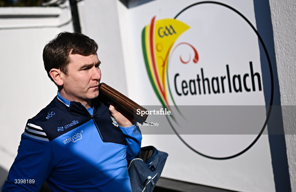 21 March 2026; Dublin manager Niall Ó Ceallacháin before the Allianz Hurling League Division 1B match between Carlow and Dublin at Netwatch Cullen Park in Carlow. Photo by Seb Daly/Sportsfile