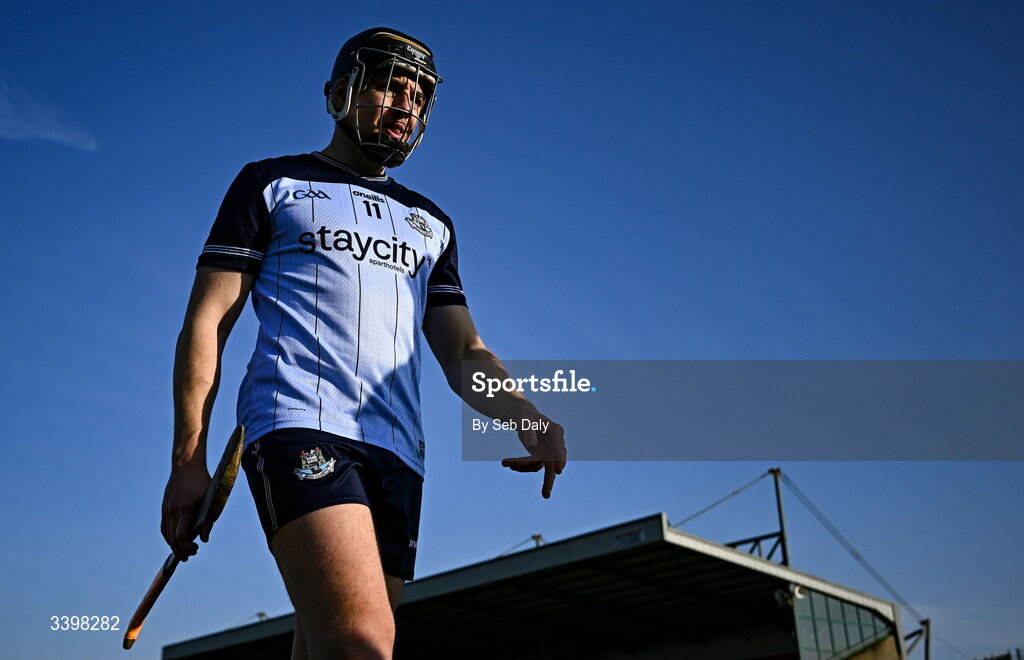 21 March 2026; Dónal Burke of Dublin before the Allianz Hurling League Division 1B match between Carlow and Dublin at Netwatch Cullen Park in Carlow. Photo by Seb Daly/Sportsfile
