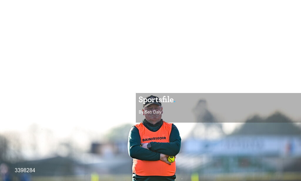 21 March 2026; Carlow manager Pat Bennett before the Allianz Hurling League Division 1B match between Carlow and Dublin at Netwatch Cullen Park in Carlow. Photo by Seb Daly/Sportsfile