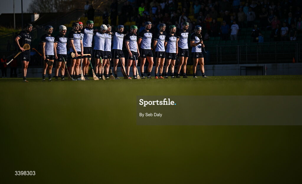 21 March 2026; Dublin players before the Allianz Hurling League Division 1B match between Carlow and Dublin at Netwatch Cullen Park in Carlow. Photo by Seb Daly/Sportsfile