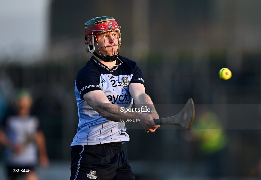 21 March 2026; Diarmaid Ó Dúlaing of Dublin converts a free during the Allianz Hurling League Division 1B match between Carlow and Dublin at Netwatch Cullen Park in Carlow. Photo by Seb Daly/Sportsfile