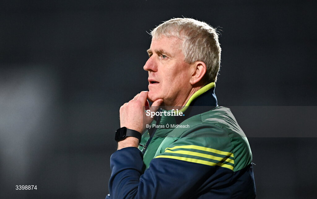 21 March 2026; Limerick manager John Kiely during the Allianz Hurling League Division 1A match between Limerick and Galway at TUS Gaelic Grounds in Limerick. Photo by Piaras Ó Mídheach/Sportsfile