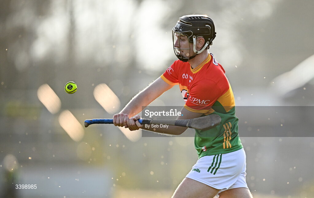 21 March 2026; Evan Kealy of Carlow during the Allianz Hurling League Division 1B match between Carlow and Dublin at Netwatch Cullen Park in Carlow. Photo by Seb Daly/Sportsfile