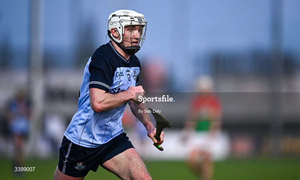 21 March 2026; Darragh Power of Dublin during the Allianz Hurling League Division 1B match between Carlow and Dublin at Netwatch Cullen Park in Carlow. Photo by Seb Daly/Sportsfile
