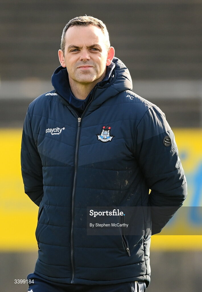 21 March 2026; Dublin joint-manager Paul Casey before the Lidl Ladies National Football League Division 1 Round 6 match between Galway and Dublin at Tuam Stadium in Tuam, Galway. Photo by Stephen McCarthy/Sportsfile