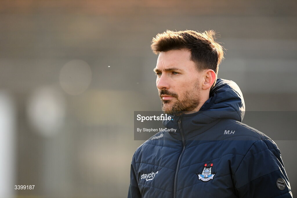 21 March 2026; Dublin's Mick Hallows before the Lidl Ladies National Football League Division 1 Round 6 match between Galway and Dublin at Tuam Stadium in Tuam, Galway. Photo by Stephen McCarthy/Sportsfile