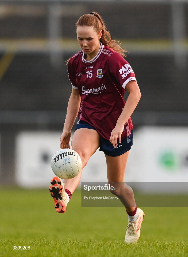 21 March 2026; Olivia Divilly of Galway during the Lidl Ladies National Football League Division 1 Round 6 match between Galway and Dublin at Tuam Stadium in Tuam, Galway. Photo by Stephen McCarthy/Sportsfile