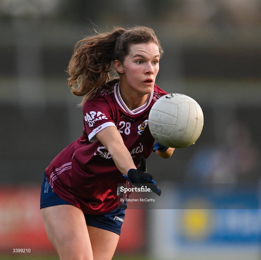21 March 2026; Aoife O'Rourke of Galway during the Lidl Ladies National Football League Division 1 Round 6 match between Galway and Dublin at Tuam Stadium in Tuam, Galway. Photo by Stephen McCarthy/Sportsfile