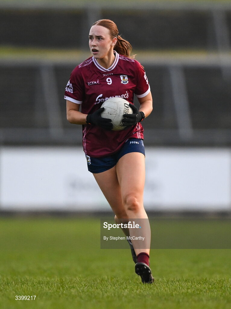 21 March 2026; Siobhan Divilly of Galway during the Lidl Ladies National Football League Division 1 Round 6 match between Galway and Dublin at Tuam Stadium in Tuam, Galway. Photo by Stephen McCarthy/Sportsfile