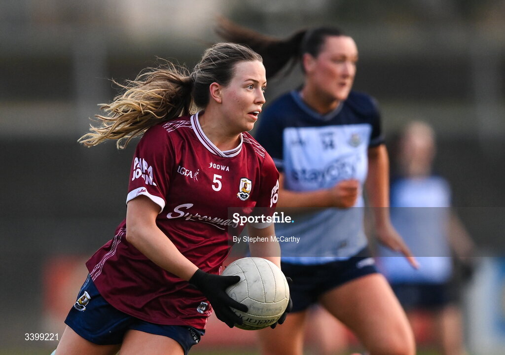 21 March 2026; Hannah Noone of Galway during the Lidl Ladies National Football League Division 1 Round 6 match between Galway and Dublin at Tuam Stadium in Tuam, Galway. Photo by Stephen McCarthy/Sportsfile