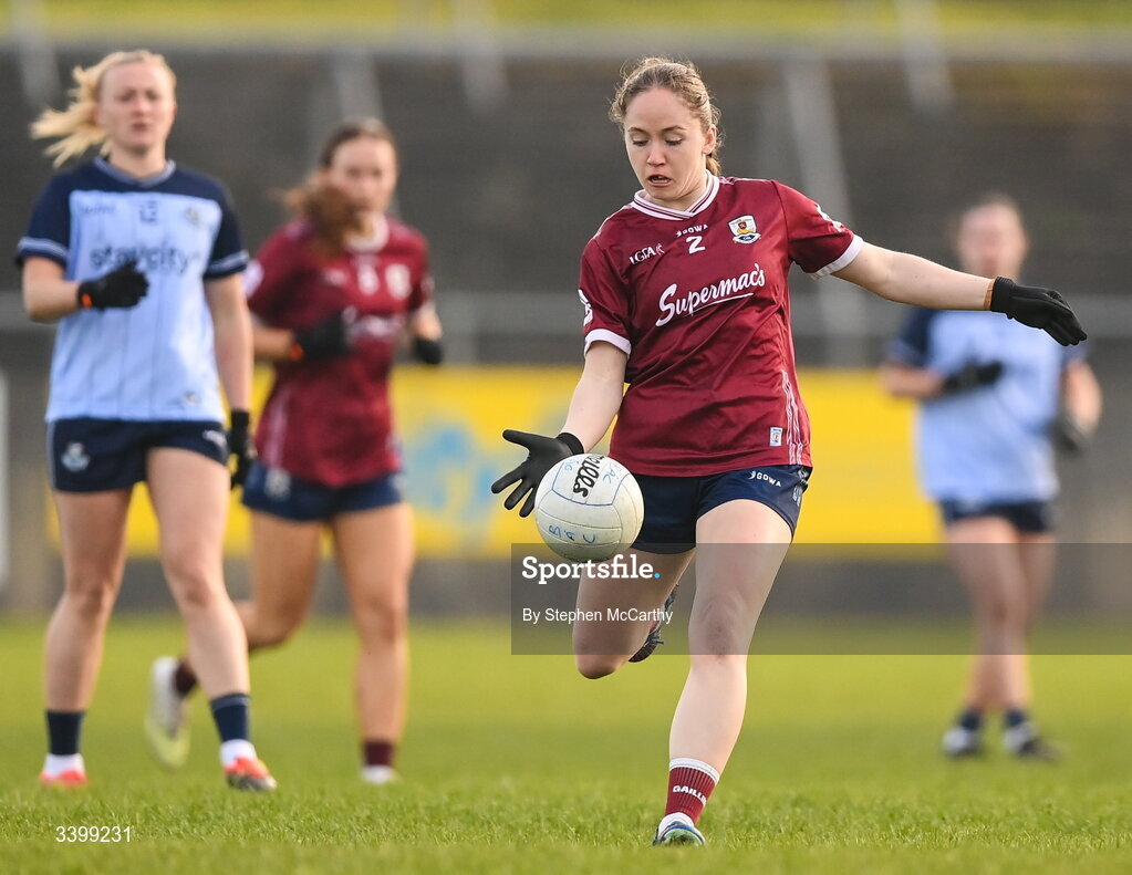21 March 2026; Riona Quinn of Galway during the Lidl Ladies National Football League Division 1 Round 6 match between Galway and Dublin at Tuam Stadium in Tuam, Galway. Photo by Stephen McCarthy/Sportsfile